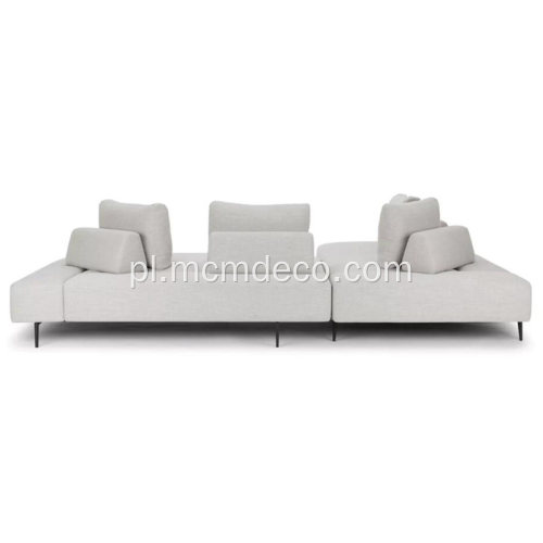 Sofa segmentowa Divan Wisp Grey Fabric